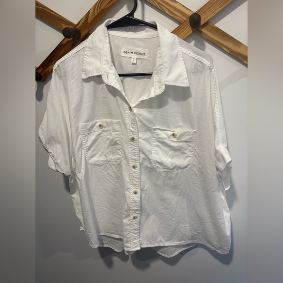 EUC- DENIM FORUM THE JANE SHIRT -100% cotton- Small- oversized - Picture 5 of 8